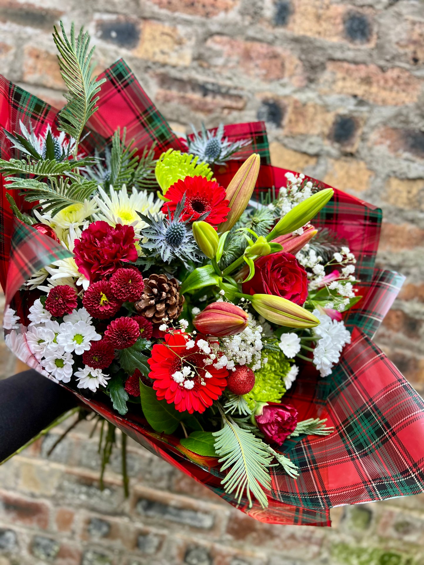 Classic Christmas Hand-Tied Bouquet