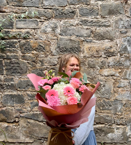 Pretty in Pink - Hand Tied Bouquet