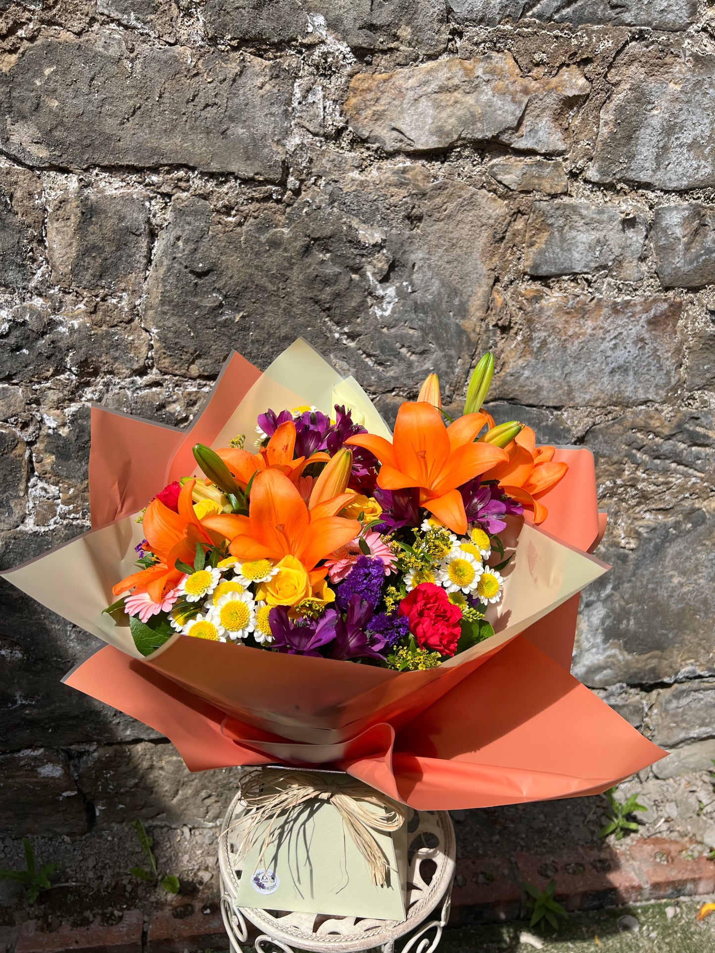 Tangerine Dream - Hand Tied Bouquet