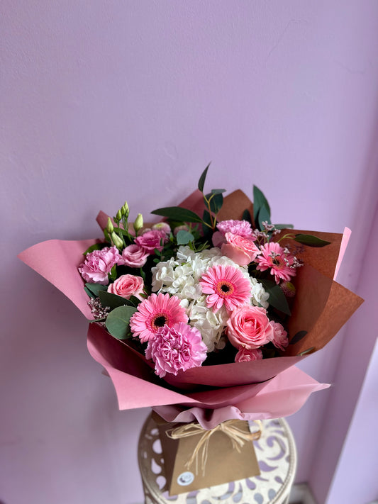 Pretty in Pink - Hand Tied Bouquet