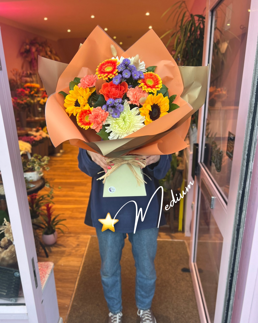 Tangerine Dream - Hand Tied Bouquet