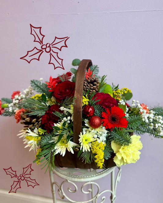 Festive Basket Arrangement