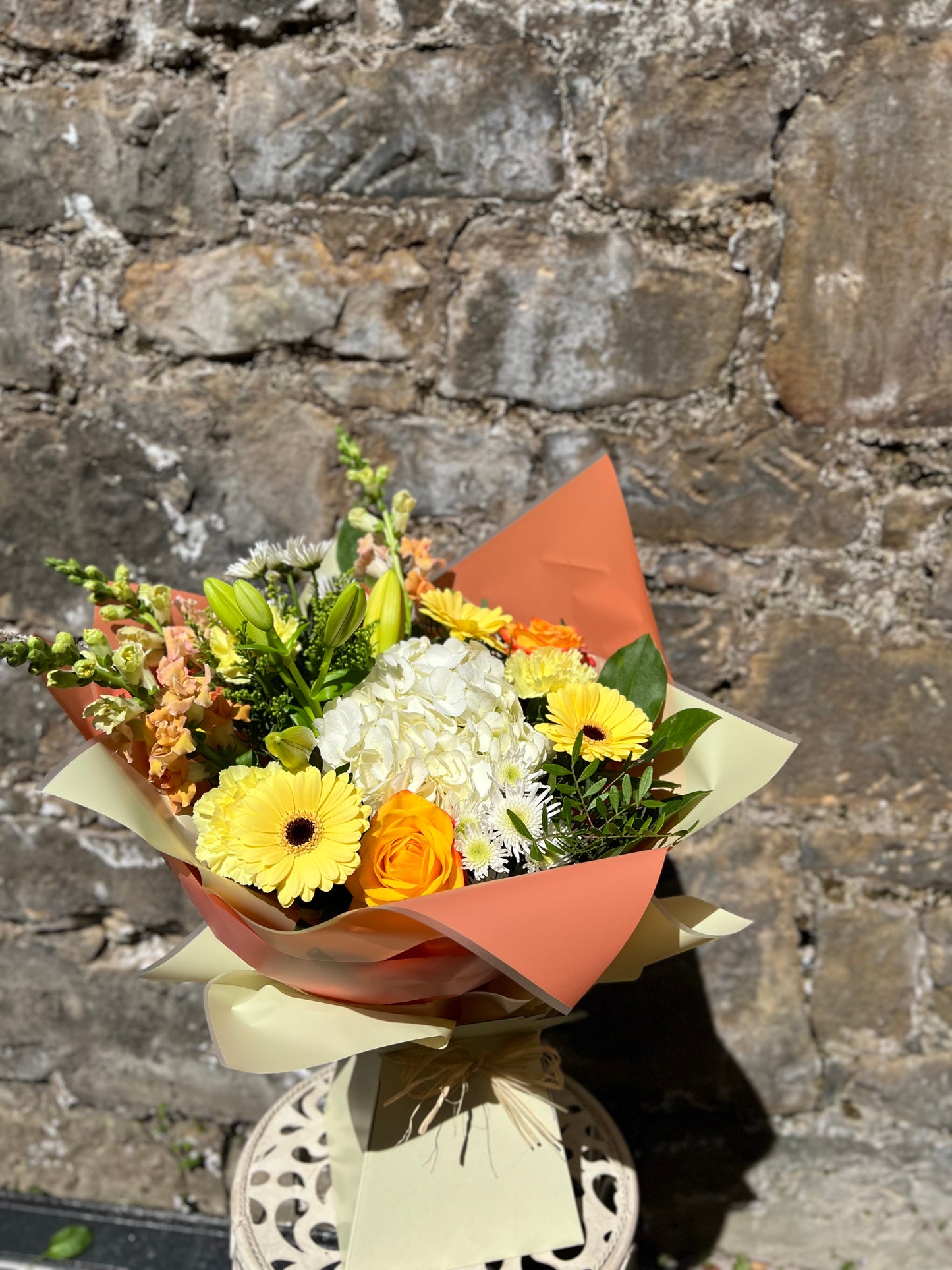 Tangerine Dream - Hand Tied Bouquet