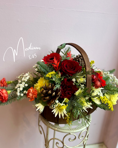 Festive Basket Arrangement