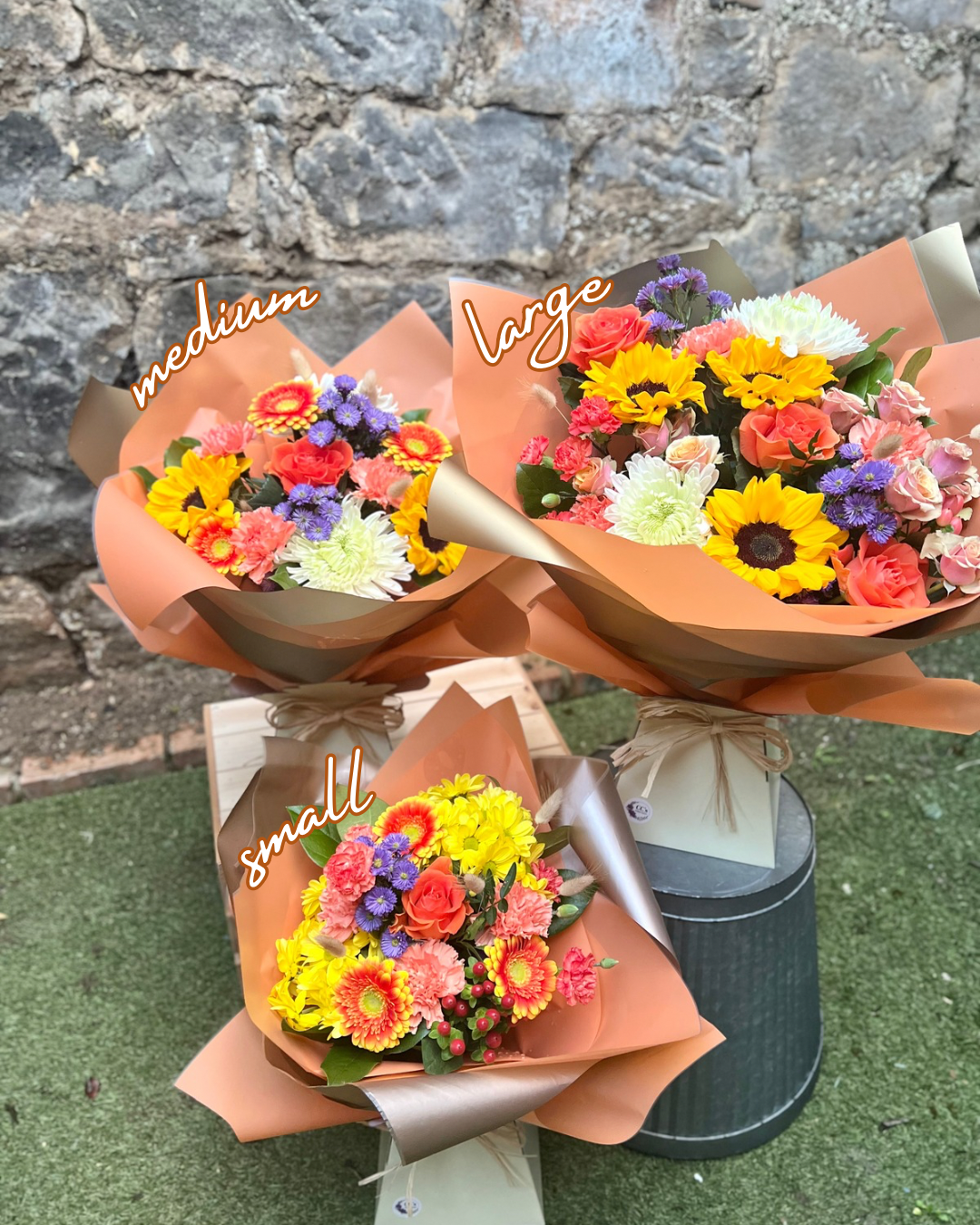 Tangerine Dream - Hand Tied Bouquet