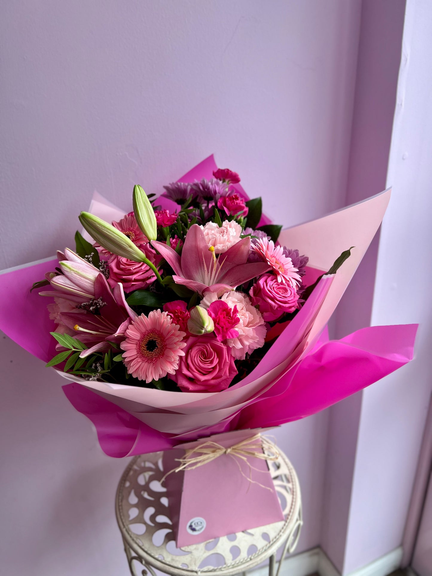Pretty in Pink - Hand Tied Bouquet