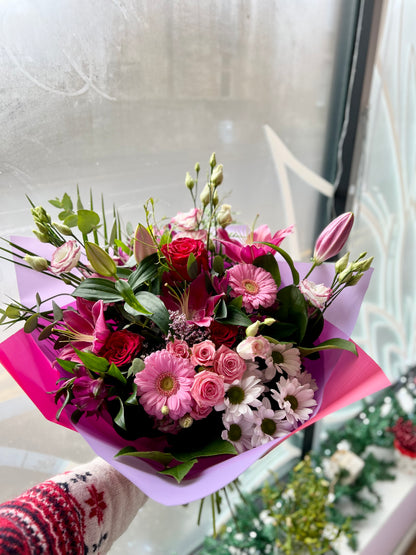 Pretty in Pink - Hand Tied Bouquet