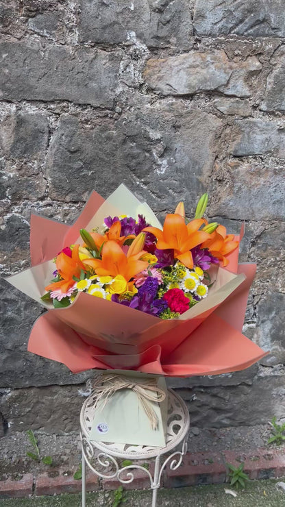 Tangerine Dream - Hand Tied Bouquet